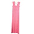 APT. 9 Pink Tan Miltered Stripe Maxi Dress NWT- Size L Online Sale