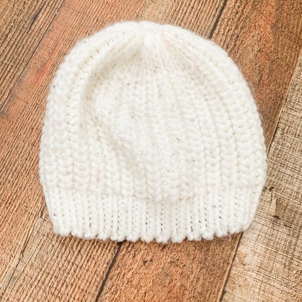 Cotton On White Beanie Discount