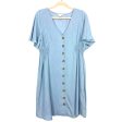 Ingrid & Isabel Light Wash Faux Button Denim Dress- Size S Supply