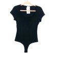 Pink Lily Black Have You Heard Thong Bodysuit NWT- Size M Online Sale