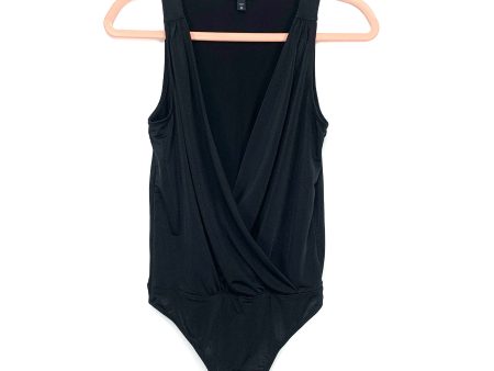 Express Black Sleeveless Thong Bodysuit- Size XS Online now