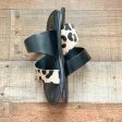 Beach By Matisse Upper Leather and Real Dyed Cow Fur Double Strap Sandals NWOT- Size 7 Hot on Sale