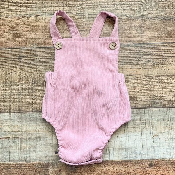 No Brand Mauve Corduroy Jumpsuit- Size ~0-3 Months (See Notes) Fashion