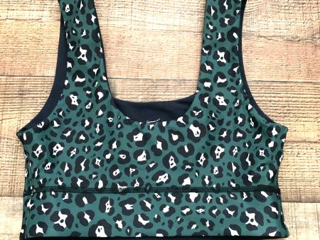 Fabletics Green Animal Print   Black Reversible Sports Bra- Size S M (See Notes) Discount