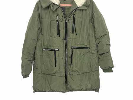 Jason Maxwell Olive Fleece Lined Hooded Jacket NWT- Size XL (sold out online) Discount