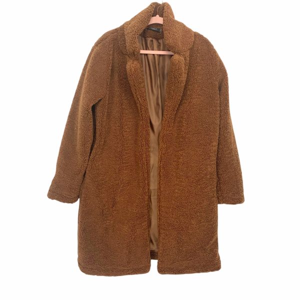 Vici Brown Faux Fur Jacket- Size L Fashion