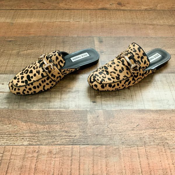 Steve Madden Animal Print Faux Fur Rylie Mules- Size 8 Online