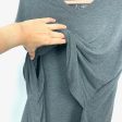 Latched Mama Grey Heathered Nursing Top- Size M Cheap