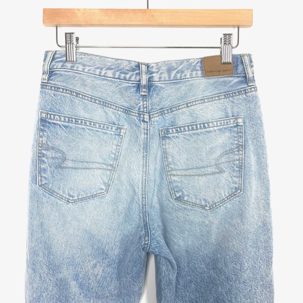 American Eagle Light Wash Distressed Mom Jean- Size 2 (Inseam 28 ) Online