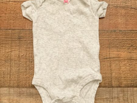 Just One You by Carter’s Heathered Grey Onesie- Size 3M Fashion