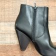 Simply Vera Vera Wang Black Faux Leather Side Cut Out Booties- Size 9 (see notes) Hot on Sale