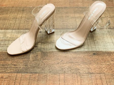 Public Desire Clear Strap and Heel Sandals- Size 5 (BRAND NEW) Online Hot Sale