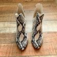 Steve Madden Faux Leather Snakeskin Studded Booties- Size 7.5 Sale