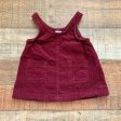 Old Navy Corduroy Burgundy Jumper Dress- Size 0-3M on Sale