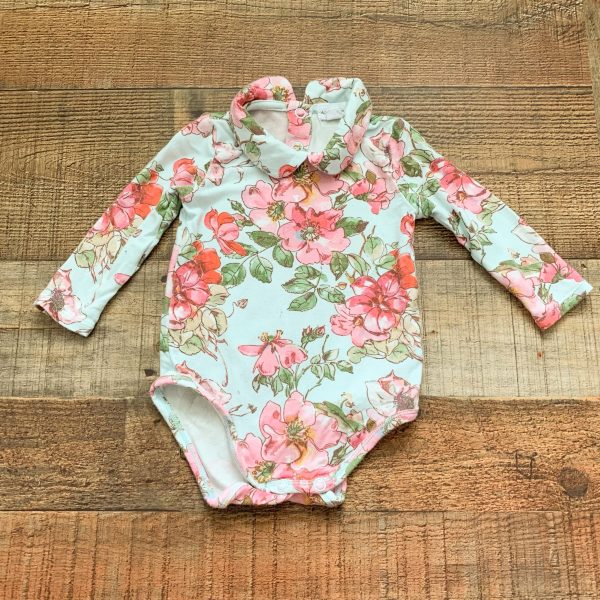 Angel Dear Floral Pint Onesie- Size 3-6M For Discount