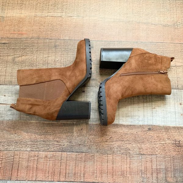 Ana Brown Suede Like Booties- Size 9 (In Great Condition!) Online