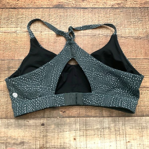 Zella Green Dot Racer Back Padded Sports Bra- Size M Hot on Sale