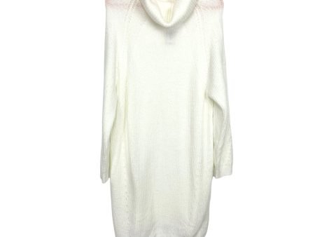 Vestique Off White Turtleneck Sweater Dress NWT- Size M Sale