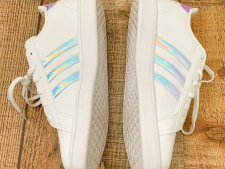 Adidas Grand Court Iridescent Sneakers - Size 4 on Sale