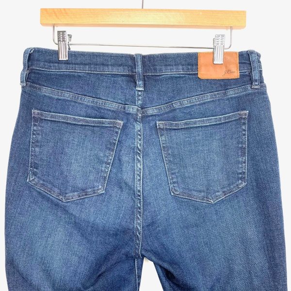 J Crew Dark Wash 10  High-Rise Toothpick Button Up Jeans- Size 29 (Inseam 27 ) Online Sale