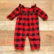 Baby Gap Buffalo Plaid Jumpsuit- Size 3-6M Online now