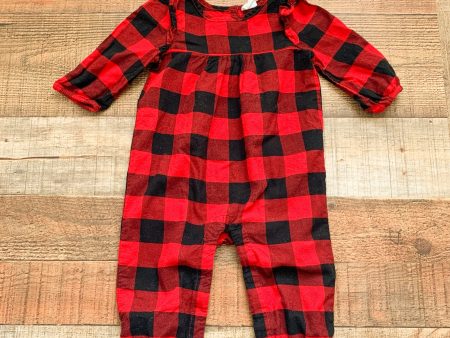 Baby Gap Buffalo Plaid Jumpsuit- Size 3-6M Online now