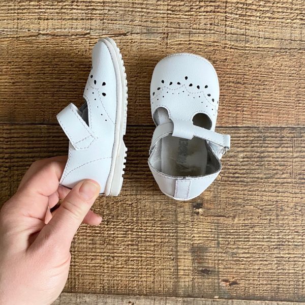 Angel White Leather T-Strap Mary Jane Shoes- Size 3 Online Hot Sale