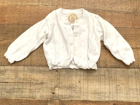 The Beaufort Bonnet Company White Button Up Cardigan Sweater- Size 6-12M For Discount