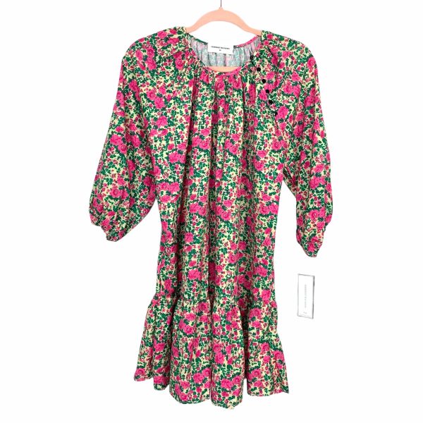 Goodnight Macaroon Maria Floral Print Flare Midi Dress NWT- Size XS on Sale