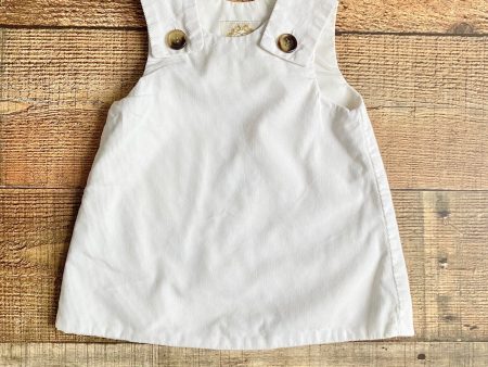 The Beaufort Bonnet Company White Corduroy Jumper- Size 12-18M Online Hot Sale