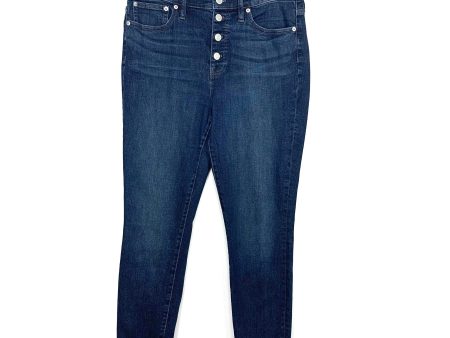 J Crew Dark Wash 10  High-Rise Toothpick Button Up Jeans- Size 29 (Inseam 27 ) Online Sale