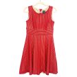 Gabby Skye Red Lace Overlay Sleeveless Dress- Size 8 Fashion