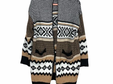 Vici Black Tan White Cardigan- Size L Supply