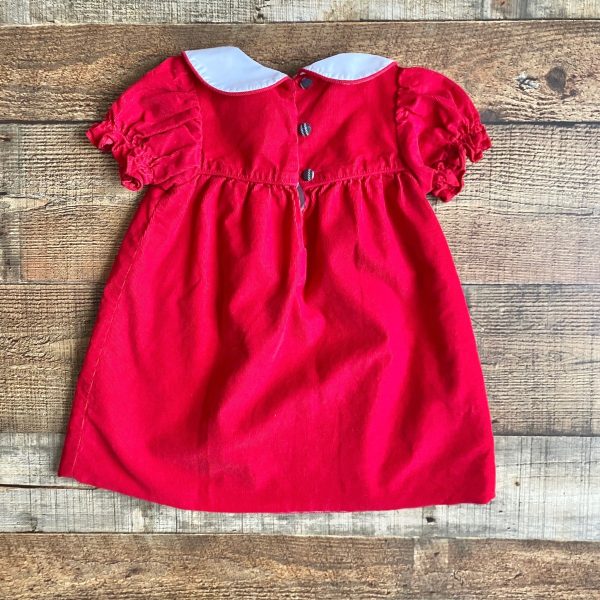 The Beaufort Bonnet Company Red Collared Cordaroy Dress- Size 2T For Discount