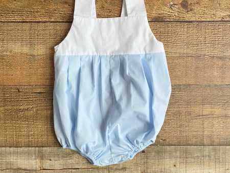 The Beaufort Bonnet Company Blue Romper- Size 18-24M(see notes) For Discount