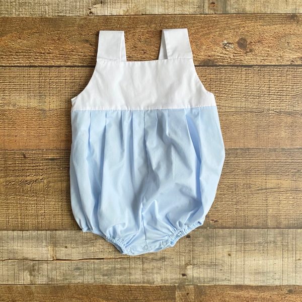 The Beaufort Bonnet Company Blue Romper- Size 18-24M(see notes) For Discount