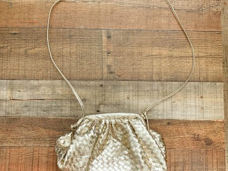 Gold Metallic Handbag (Like New Condition!) Sale