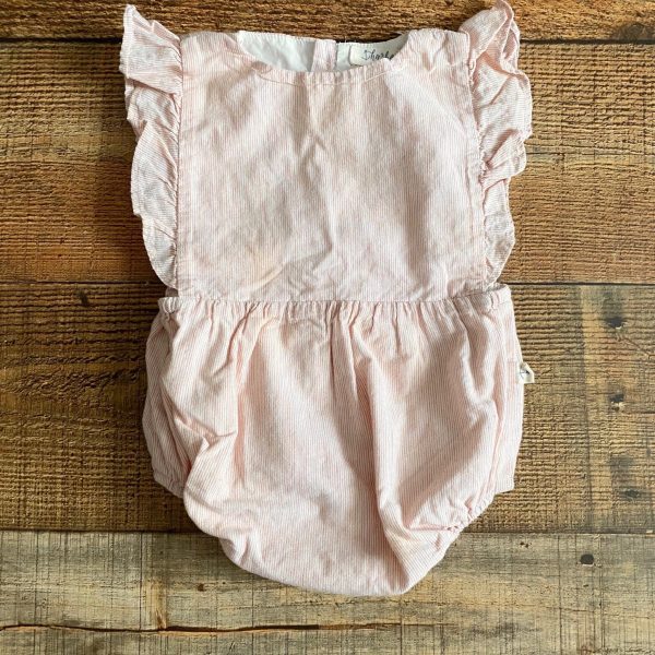 Harbour Red and White Striped Ruffle Romper- Size 12-18M Hot on Sale