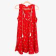 Hailey & Co Red Floral Print Sleeveless Dress- Size M on Sale