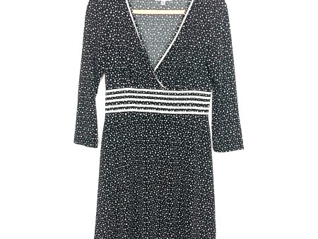 Max Studio Black White Dot Dress- Size S For Sale