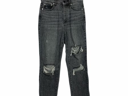 BDG Urban Outfitters Washed Black Slim Straight Distressed Jeans- Size 27 (Inseam 26” sold out online) Supply