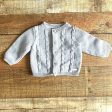 Janie & Jack Grey Cable Knit Cardigan- Size 6-12M Cheap