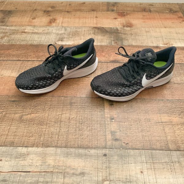 Pre-owned Nike Zoom Pegasus 35 Heathered Black Sneakers- Size 8.5 (Like New) For Sale