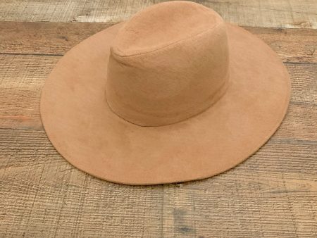 No Brand (Shop the Mint) Camel Suede Like Wide Brim Hat For Cheap