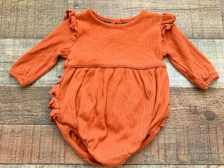 Ruffle Butts Burnt Orange Bubble Romper- Size 0-3M Discount