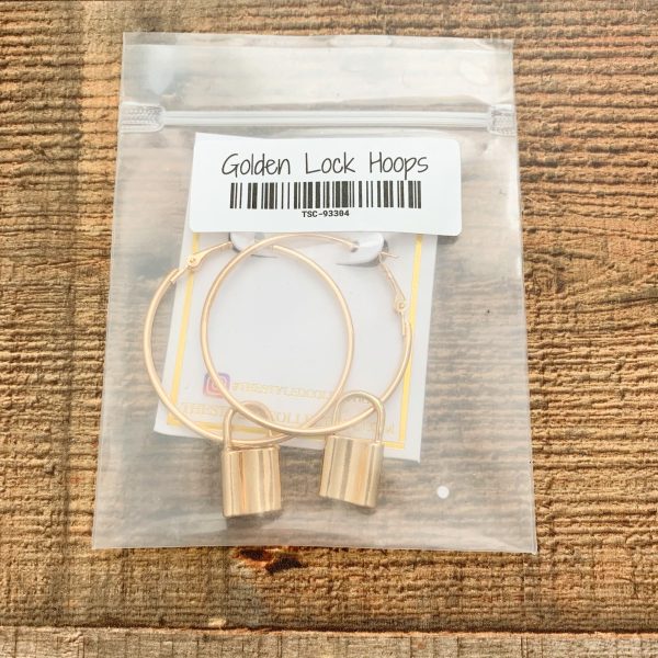 The Styled Collection Golden Lock Hoops Supply