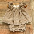 Petit Ami Smocked Pumpkin Dress with Bloomers- Size 3M on Sale