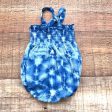 Angel Dear Baby Girl Smocked Blue Tie-Dye Romper- Size 0-3M For Cheap