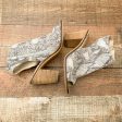 Very Volatile Snake Skin Side Zip Block Heel Shoes- Size 6 For Cheap