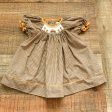 Petit Ami Smocked Pumpkin Dress with Bloomers- Size 3M on Sale